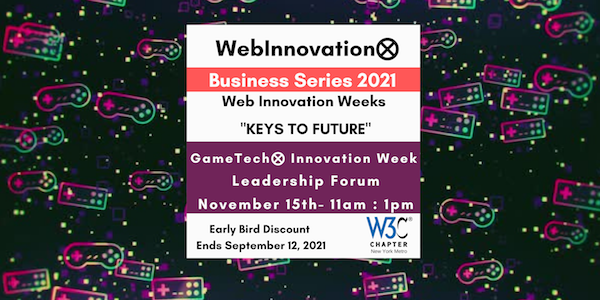 WebInnovationX event - GameTech@Innovation - 15 Nov. 2021